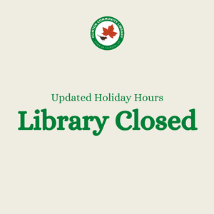 LIBRARY CLOSED - Mar